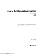VMware vSphere ESX 4.0 Administration Manual