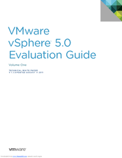 VMware vSphere 5.0 Evaluation Manual