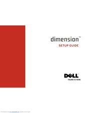 Dell Dimension 2010 Setup Manual
