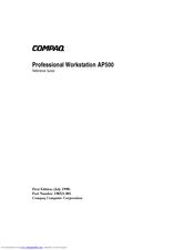 Compaq AP500 - Professional - 128 MB RAM Reference Manual