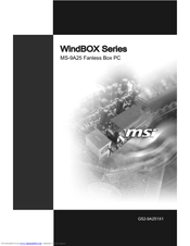 MSI WINDBOX - 1 GB RAM User Manual