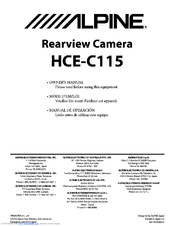 Alpine HCE-C115 Owner's Manual