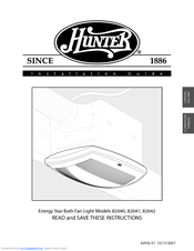 Hunter 82040 Owner's Manual