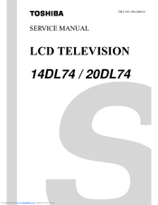 Toshiba 14DL74 Service Manual