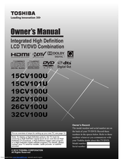 Toshiba 19C100UM Owner's Manual