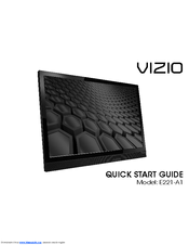 Vizio Razor E221-A1 Quick Start Manual