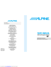 Alpine NVE-N852A Hardware Manual