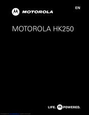 Motorola HK250 User Manual