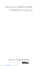 Dell Inspiron 15-N5050 Owner's Manual