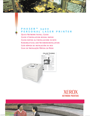 Xerox 3400N - Phaser B/W Laser Printer Quick Installation Manual
