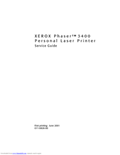 Xerox 3400N - Phaser B/W Laser Printer Service Manual