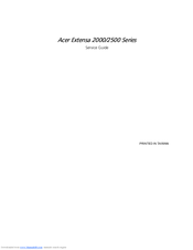 Acer Extensa 2500 Service Manual
