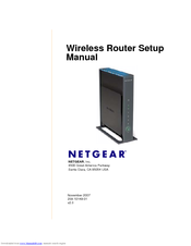 Netgear WNR3500v1 - RangeMax Wireless N Gigabit Router Setup Manual