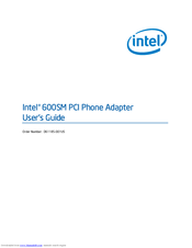 Intel 600SM User Manual