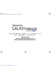 Samsung GALAXY INDULGE Manual Del Usuario