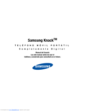 Samsung Knack SCH-U310 Manual Del Usuario