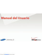 Samsung VERIZON Intensity II Manual Del Usuario