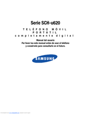 Samsung SCHU620 Manual Del Usuario