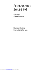 AEG OKO-SANTO 2642-6 KG Instructions For Use Manual