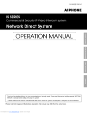 Aiphone IS-IPDV Operation Manual