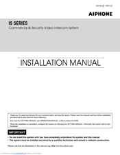 Aiphone IS-PU-S Installation Manual