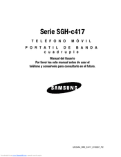 Samsung SGH C417 - Cell Phone - AT&T Manual Del Usuario