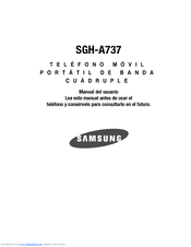 Samsung SGH SGH-A737 Manual Del Usuario