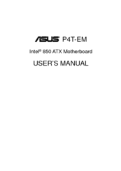 Asus P4T-EM User Manual
