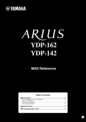 Yamaha Arius YDP-142 Reference