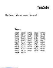 Lenovo ThinkCentre M55e Hardware Maintenance Manual