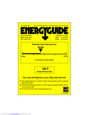 LG LW1813ER Energy Manual