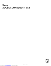 Adobe 65009626 - Soundbooth CS4 - PC Using Manual