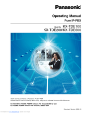 Panasonic TDE600 Operating Manual