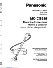 Panasonic MC-CG985 Operating Instructions Manual