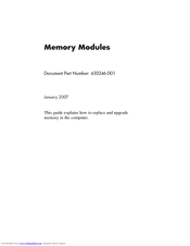 Compaq nx6315 - Notebook PC Manual