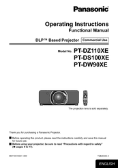 Panasonic PT-DS100XE  ( ) Operating Instructions Manual