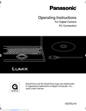 Panasonic Lumix VQT0U14 Operating Instructions Manual