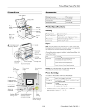 Epson PictureMate Flash - PM 280 - PictureMate Flash Compact Photo Printer Product Information Manual