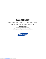 Samsung SGH-a887 Series Manual Del Usuario