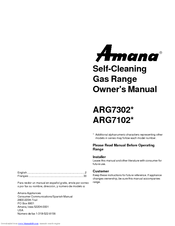 Amana ARG7102 Series Owner's Manual