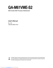 Gigabyte GA-M61VME-S2 User Manual