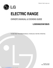 LG LSB5682SB Owner's Manual & Cooking Manual
