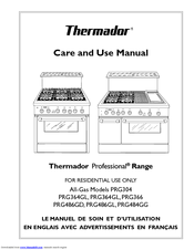 Thermador Professional PRG304 Care And Use Manual