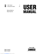 Zanussi ZWH 7160 AP User Manual