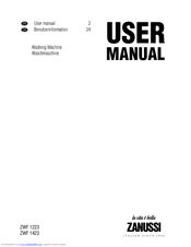 Zanussi ZWF 1223 User Manual