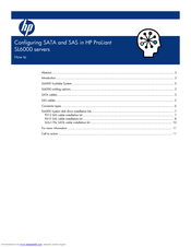 HP ProLiant SL170z Configuration Manual