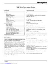 Honeywell NS2 Configuration Manual