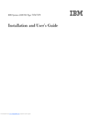 IBM System x3400 M3 7379 Installation And User Manual
