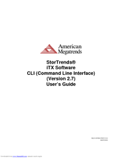 American Megatrends StorTrends User's guide User Manual