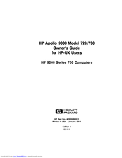 HP Apollo 9000 730 Owner's Manual